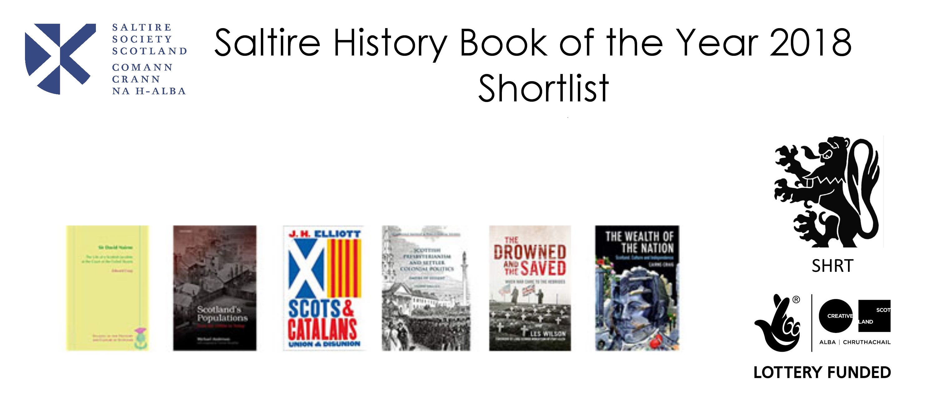 Saltire Society History Award 2018 Shortlisted Books