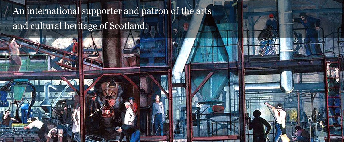 An international supporter and patron of the arts and cultural heritage of Scotland.